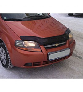 Дефлектор капота (отбойник)  Chevrolet Aveo с 2003-2006(седан) с 2003-2008 (х/б) г.в.