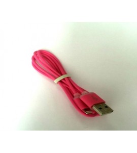 Кабель USB iPhone 5/5S/5C с подсветкой РОЗОВЫЙ